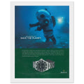 Rolex Sea-Dweller Save The Planet Vintage Poster Ad