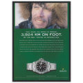 Rolex Explorer Vintage Poster Ad