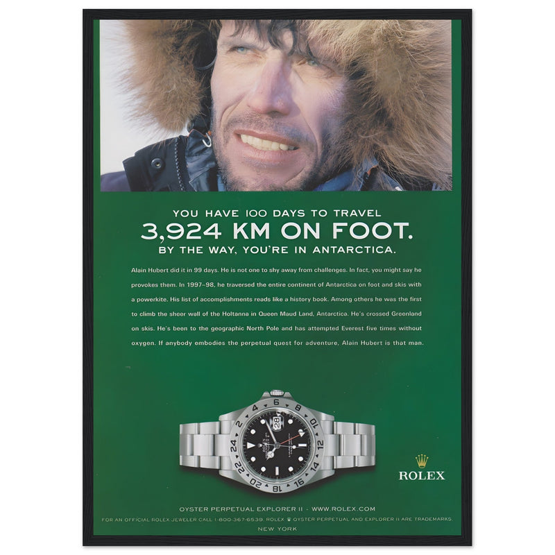 Rolex Explorer Vintage Poster Ad
