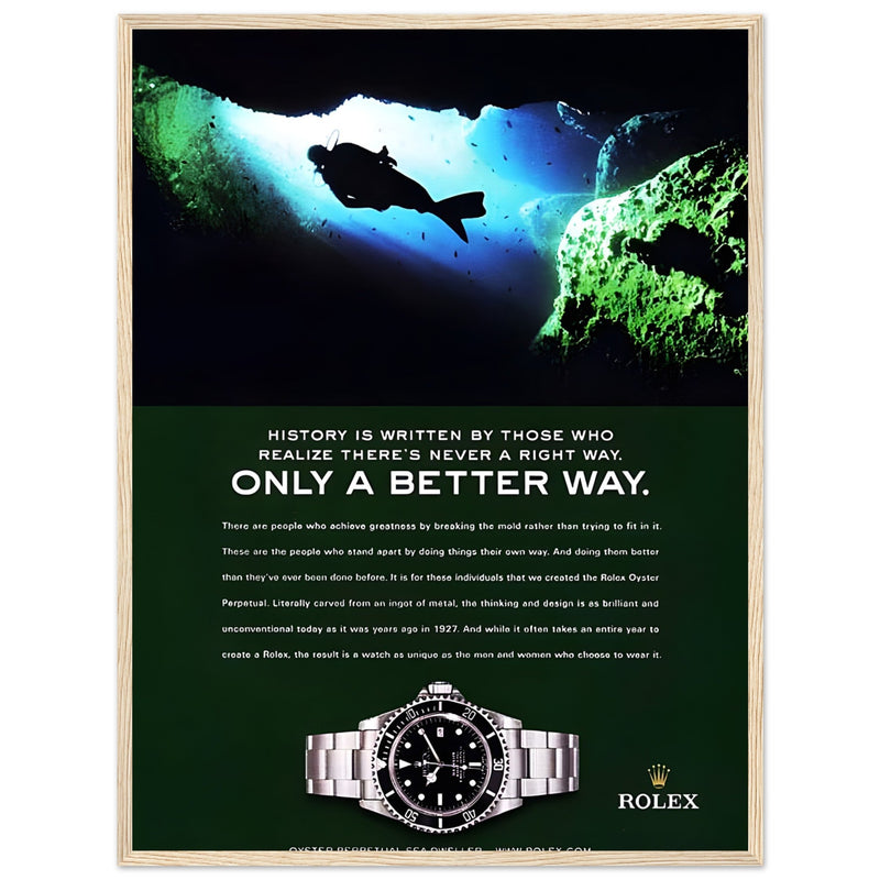 Rolex A Better Way Vintage Poster Ad