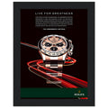 Rolex Live For Greatness Vintage Poster Ad
