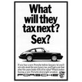Porsche Tax Vintage Poster Ad