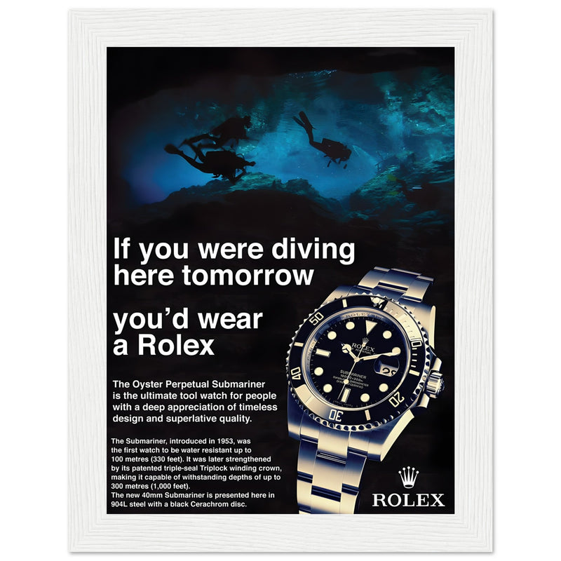 Rolex Oyster Perpetual Vintage Poster - Premium Matte