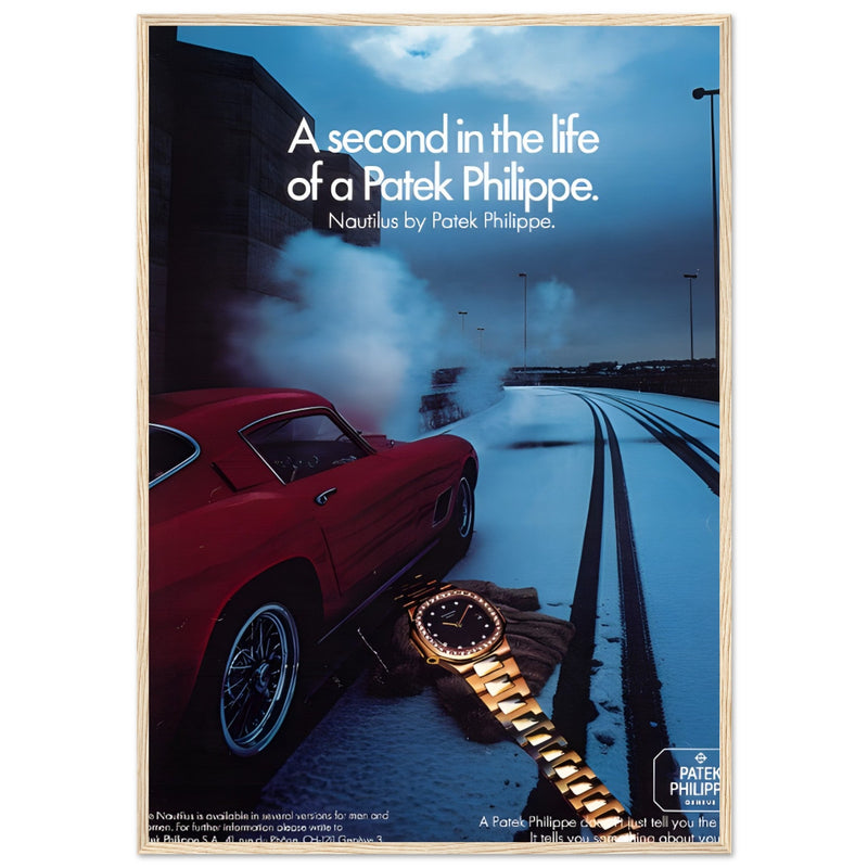 Patek Philippe A Second In the Life Vintage Poster Ad