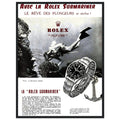 Avec La Rolex Submariner Vintage Poster Ad