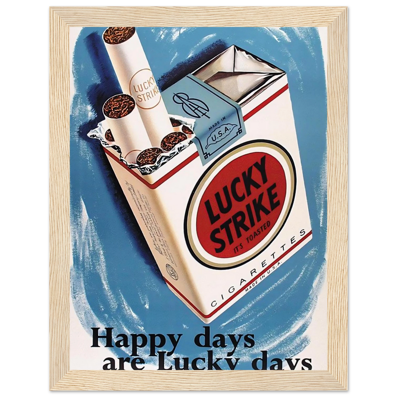 Lucky Strike Vintage Poster - Happy Days