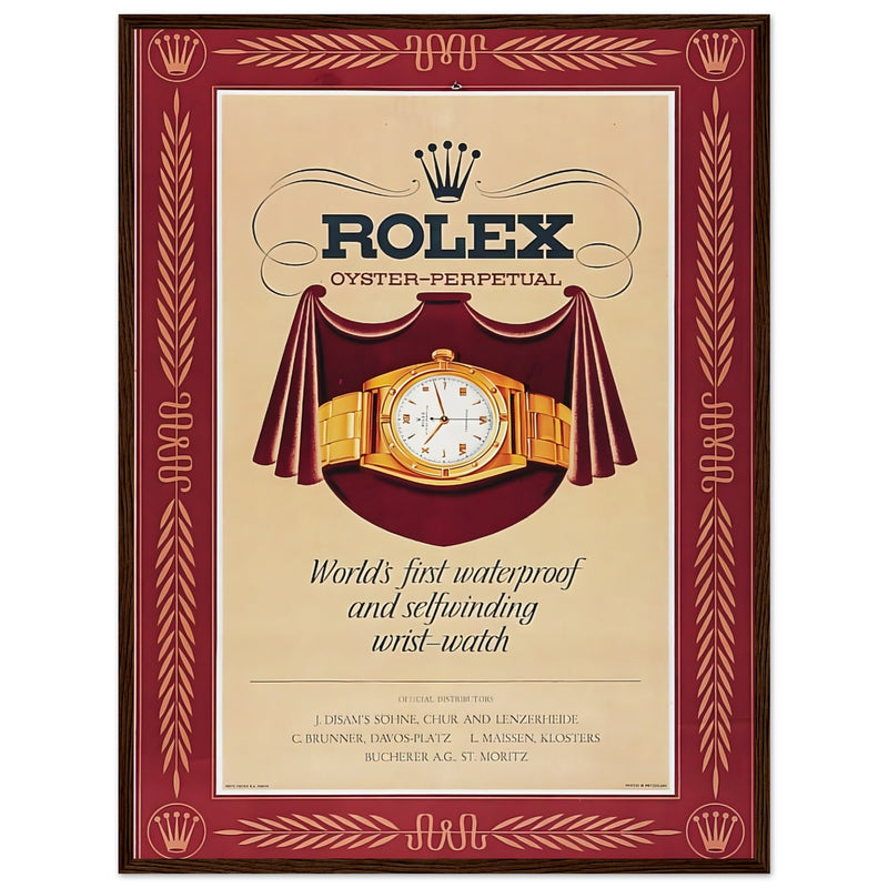 Rolex Oyster-Perpetual Vintage Poster Ad