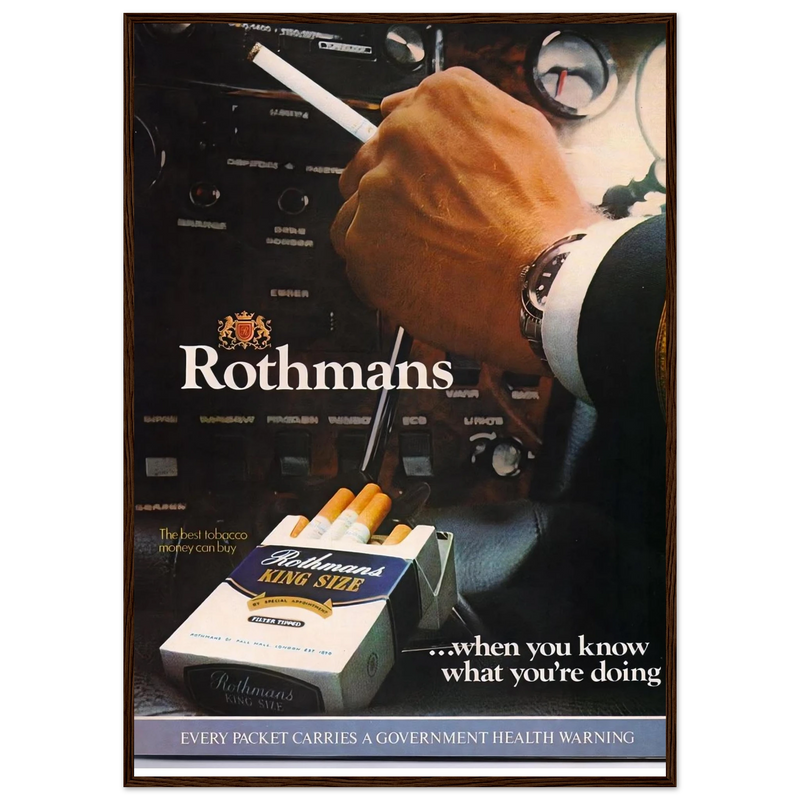 Rothmans Vintage Poster Ad - Rothman Kingsize