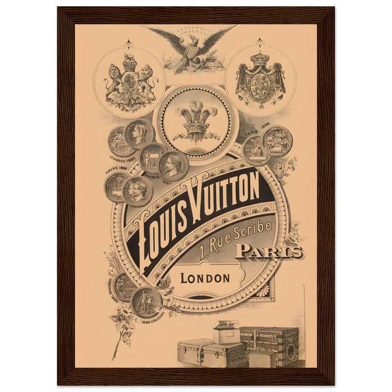 Louis Vuitton London Paris Vintage Poster Ad