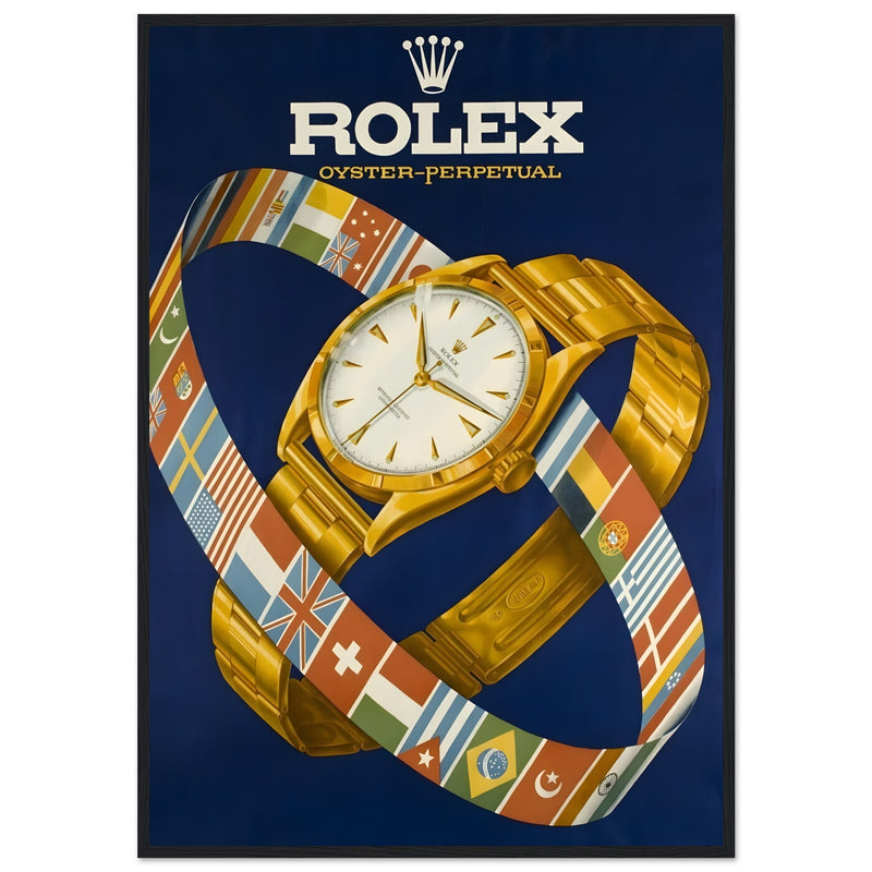 Rolex Advertising Golden Age Oyster Perpetual Vintage Poster