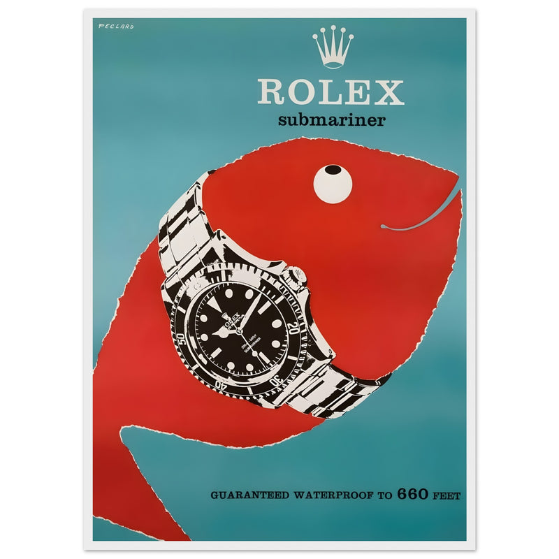 Rolex Submariner Vintage Poster Ad