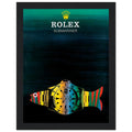 Rolex Submariner Fish Vintage Poster Ad - Premium Matte Paper