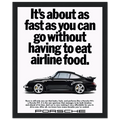 Porsche 911 Vintage Poster - Airline Food