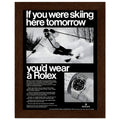 Rolex Ski Vintage Poster Ad