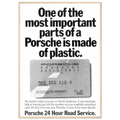 Porsche - 24 Hour Road Service Vintage Poster Ad