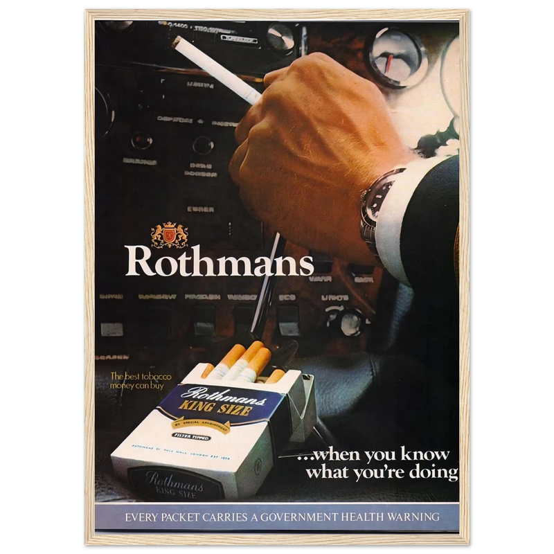 Rothmans Vintage Poster Ad - Rothman Kingsize