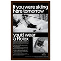 Rolex Ski Vintage Poster Ad