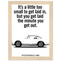 Porsche Vintage Poster  White 911