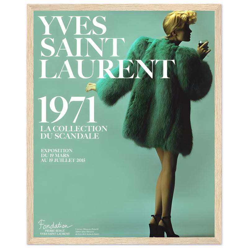 YSL 1971 Vintage Poster