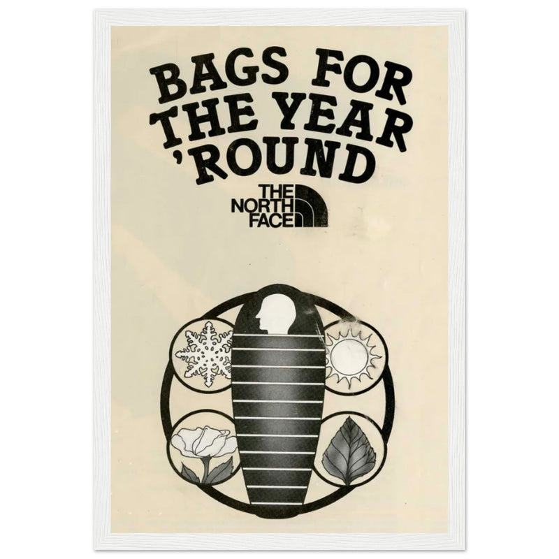 The North Face Sleeping Bags Vintage Poster