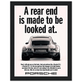 Porsche 911 Vintage Poster - Rear End