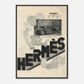 Hermes Fashion Vintage Poster Ad
