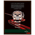 Rolex Live For Greatness Vintage Poster Ad