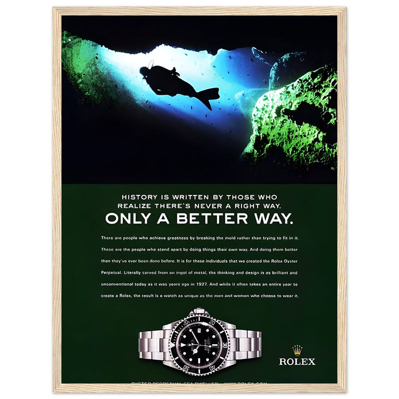 Rolex A Better Way Vintage Poster Ad