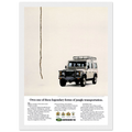 Land Rover Defender Vintage Poster