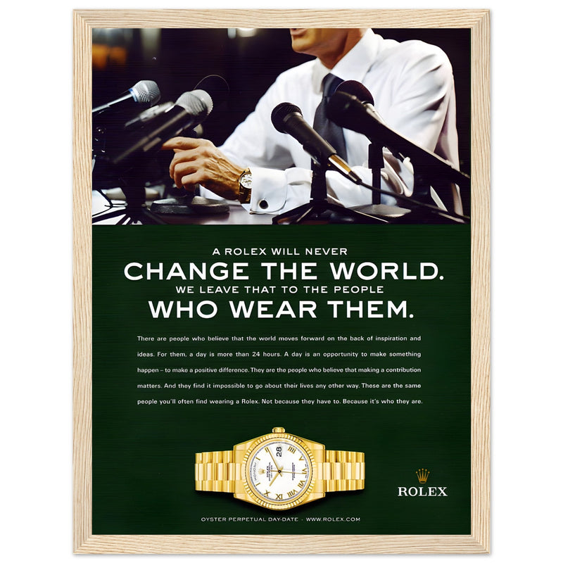 Rolex Day-Date Vintage Poster Ad