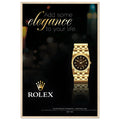 Rolex Elegance Vintage Poster Ad
