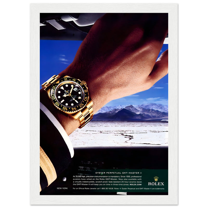 Rolex Oyster Perpetual GMT-Master II New York Pilot Vintage Poster