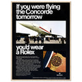 Rolex Oyster Perpetual Concorde Vintage Poster Ad