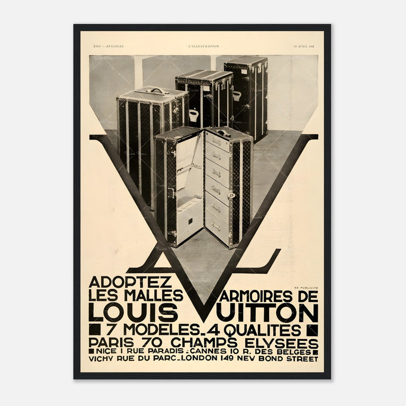 Louis Vuitton Paris Vintage Poster Ad