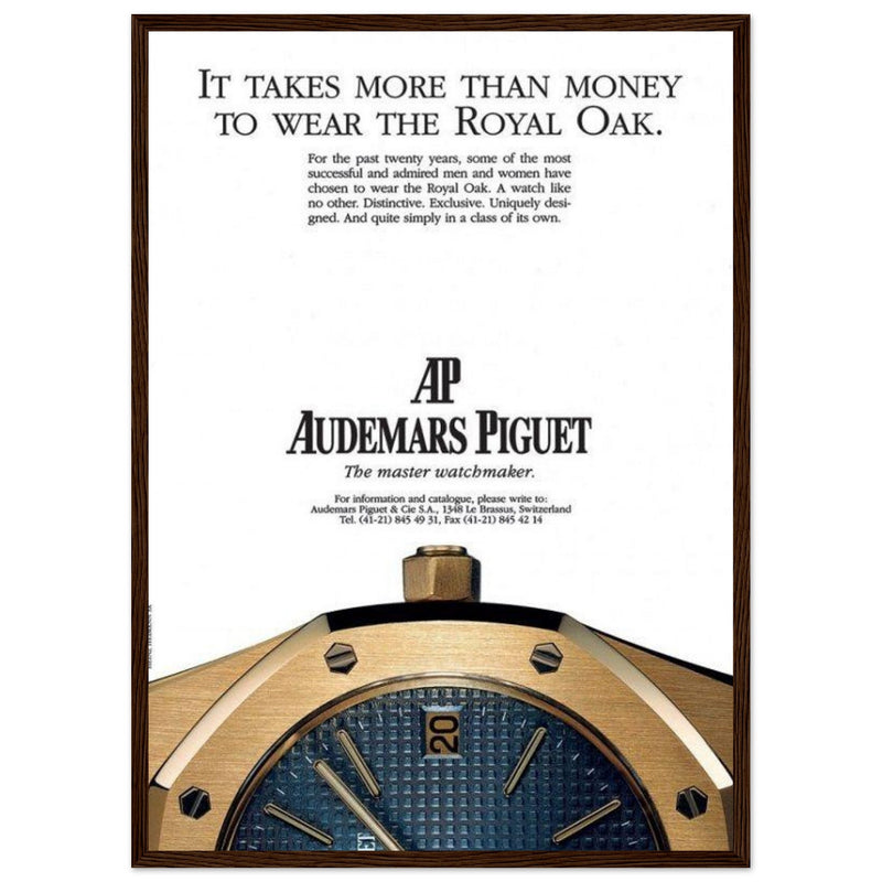 Audemars Piguet Master Watchmaker Vintage Poster Ad