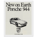Porsche 944 New on Earth Vintage Poster Ad