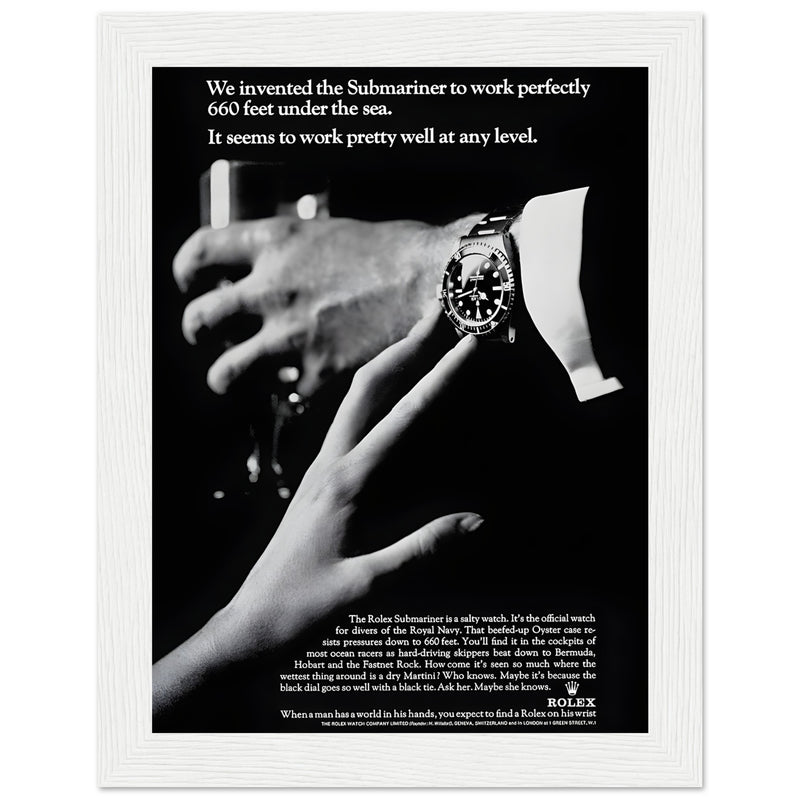 Rolex Submariner Any Level Vintage Poster Ad
