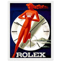 Rolex Clock Vintage Poster Ad