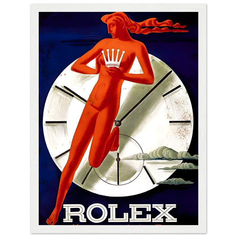 Rolex Clock Vintage Poster Ad