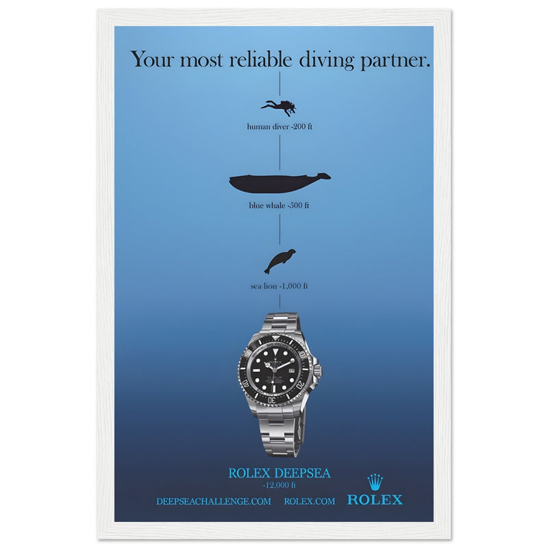 Rolex Deepsea Vintage Poster Ad