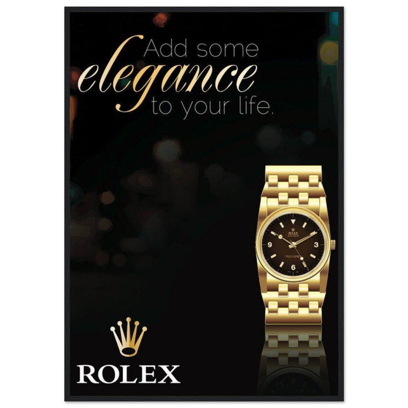 Rolex Elegance Vintage Poster Ad