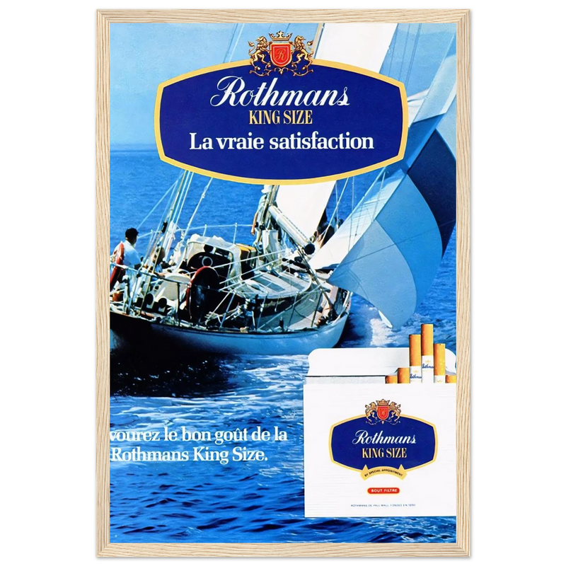 Rothman Vintage Poster - King Size Satisfaction