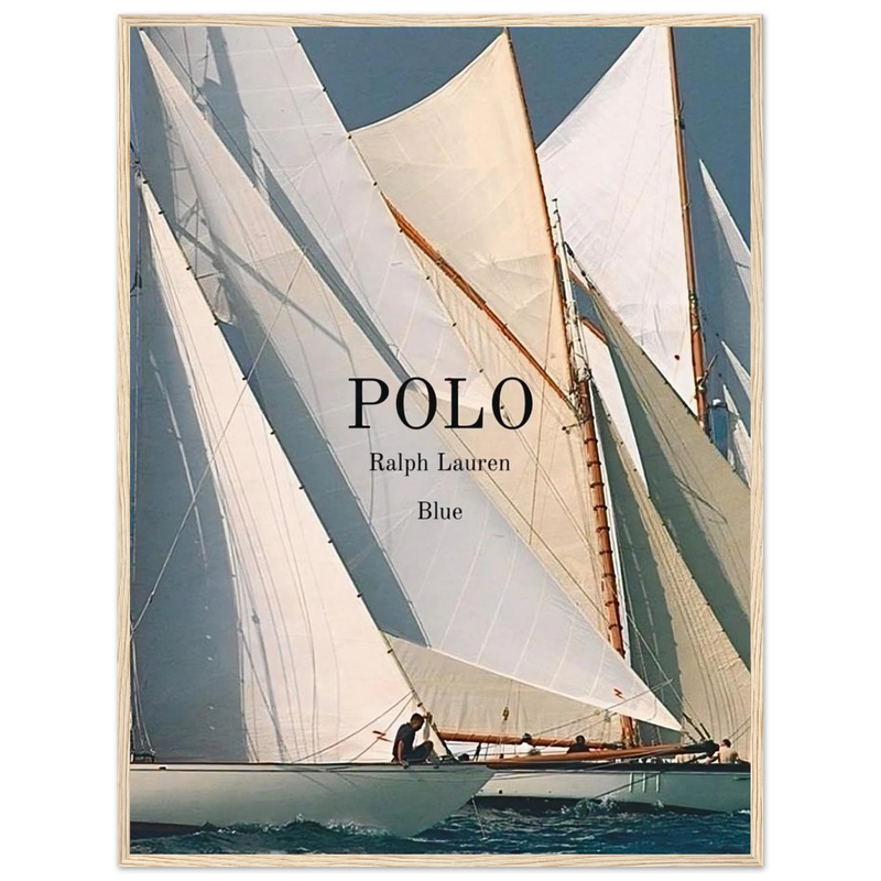 Polo Ralph Lauren Vintage Ad Poster - Polo Blue