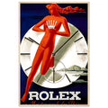 Rolex Clock Vintage Poster Ad