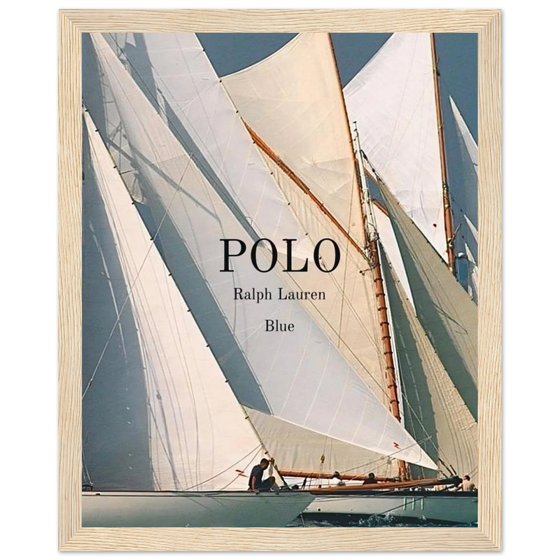 Polo Ralph Lauren Vintage Ad Poster - Polo Blue