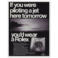 Rolex Jet Pilot Vintage Poster Ad