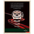 Rolex Live For Greatness Vintage Poster Ad