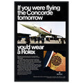Rolex Oyster Perpetual Concorde Vintage Poster Ad