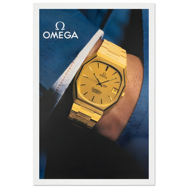 Omega Gold Vintage Poster Ad