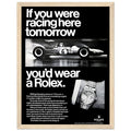 Rolex Racing Vintage Poster Ad